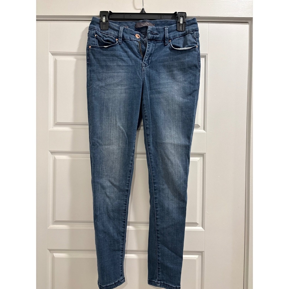 The Limited Denim Skinny Jeans Womens 10P Medium Wash Stretch Petite Blue Pants